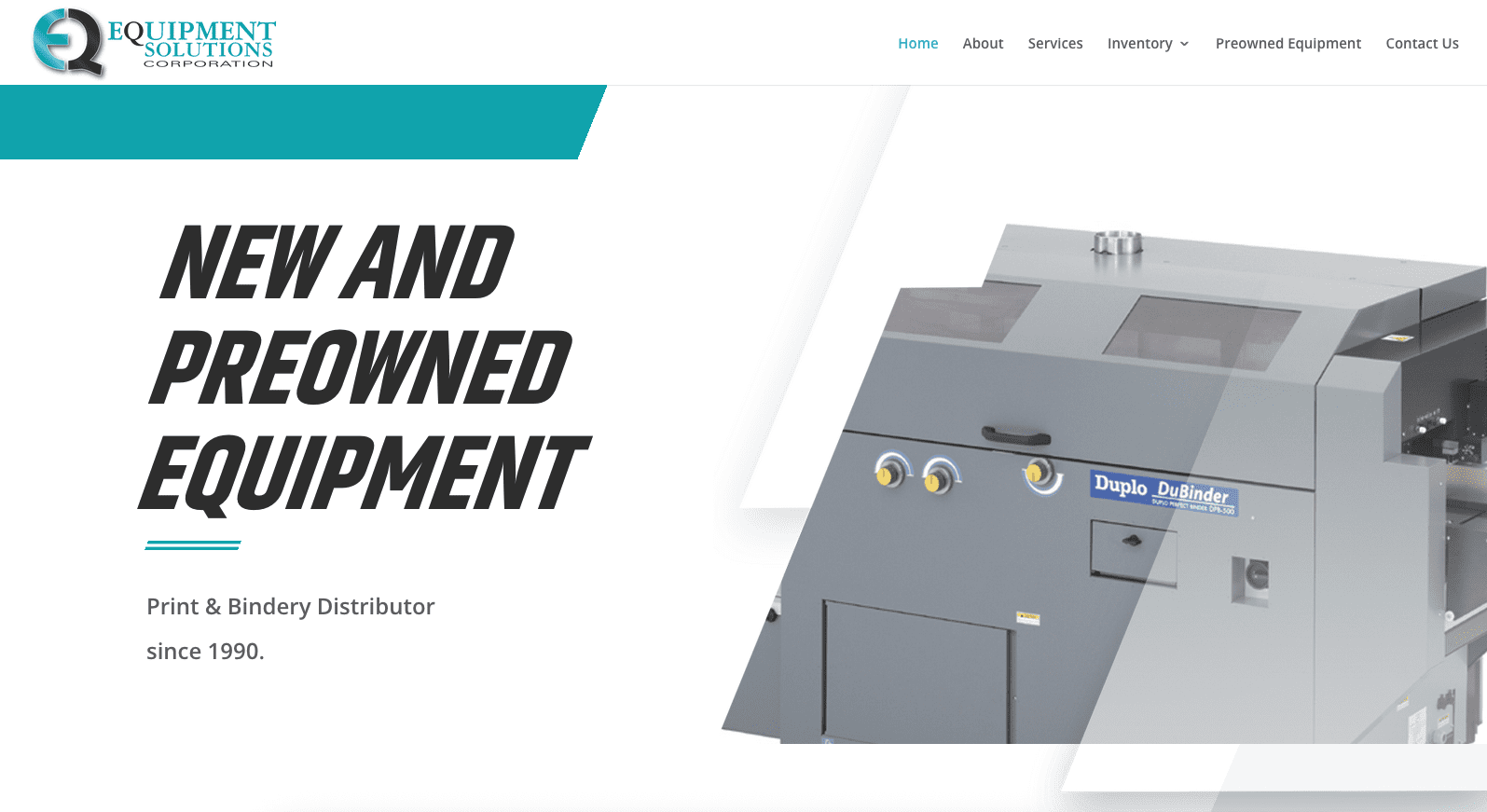 EquipSol Homepage Why Choose Our Website Design Services