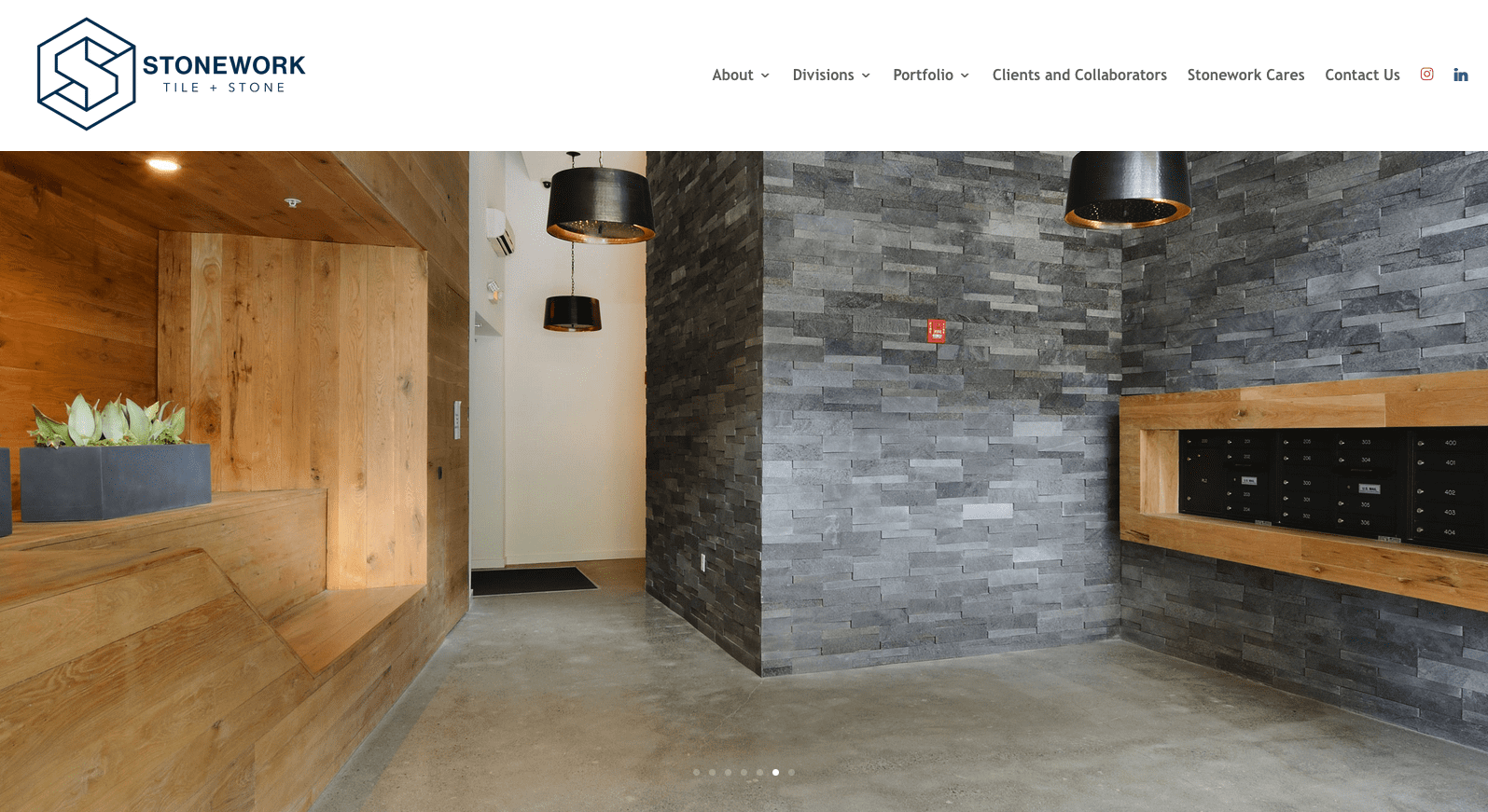 Stonework Homepage Our Website Design Process